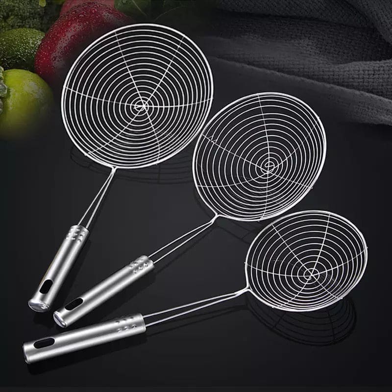 Home Kitchen Strainer, Stainless Steel Oval Skimmer, Oil Pot Food Filter, Round Stainless Steel Frying Food Colander With Long Handle, Dumplings Chaffy Dish Strainer, Kitchen Noodle Scoop Fried Strainer, Wire Fine Mesh Oil Strainer Home Kitchen Strainer, Stainless Steel Oval Skimmer, Oil Pot Food Filter, Round Stainless Steel Frying Food Colander With Long Handle, Dumplings Chaffy Dish Strainer, Kitchen Noodle Scoop Fried Strainer, Wire Fine Mesh Oil Strainer